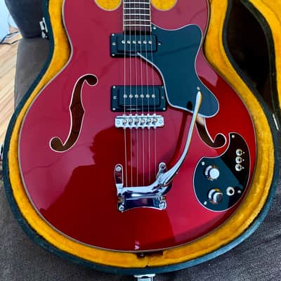 1966 Mosrite Celebrity Hollow Body - Restored to Perfection! Sexy Time Red image 10
