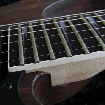 AGT Custom Shop Guitar Raw Walnut Ibanez Parts 540p Style Poplar Body Sharktooth Neck image 9