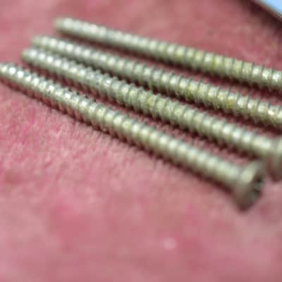 Vintage 1965 Fender PRE-CBS Stratocaster L-series Neckplate w/ Screws Telecaster Strat Tele P-BASS image 3