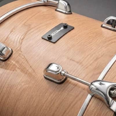 Dolby Electronic 3pc Drum Set 20” Bass Natural Wood for Roland Alesis image 2