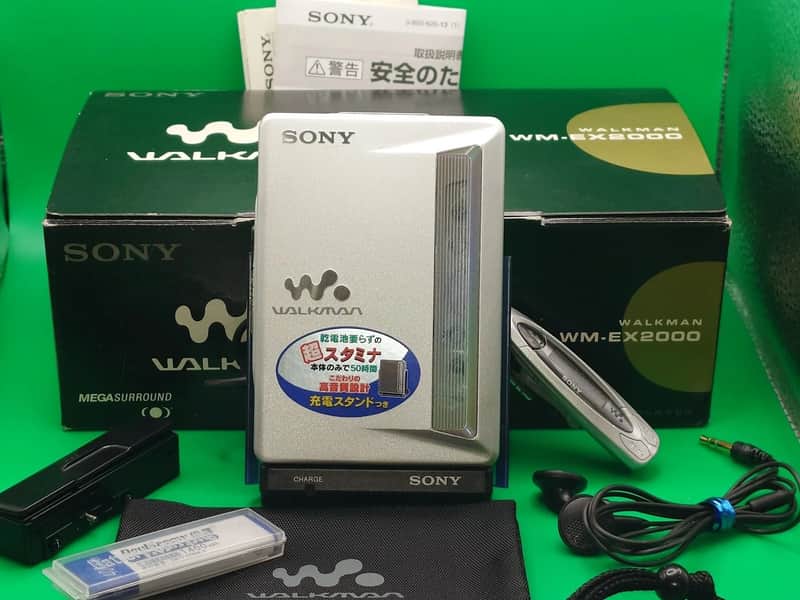 Pro Restored Perfect Sony WM-EX2000 Walkman In Box Complete barely used - video image 1