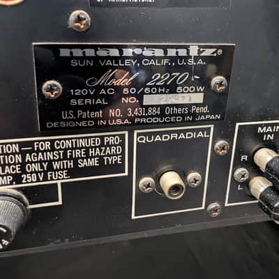 Restored Marantz Model 2270 Receiver 1971 - 1975 - Silver with Wood Case image 9