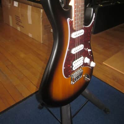 Cort G Series G110 Double Cutaway Electric Guitar Open Pore Sunburst Bild 10