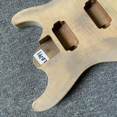 Tiger Maple Top HH Mahogany Guitar Body image 3