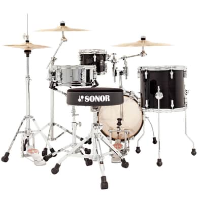 Sonor AQ2 Maple Martini 4 Piece Shell Pack - Transparent Black (AQ2-MARTINIWMCTSB) image 4