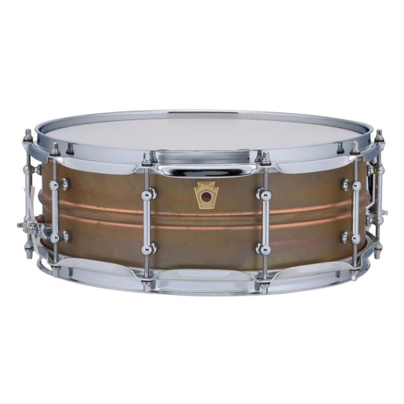 Ludwig LC661T Raw Copper Phonic 5x14" Snare Drum with Tube Lugs image 1