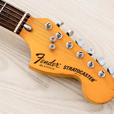 1980 Fender Stratocaster Hardtail Vintage Guitar Mocha, Schecter Dream Machine Mods w/ F500T Pickups, Case image 4