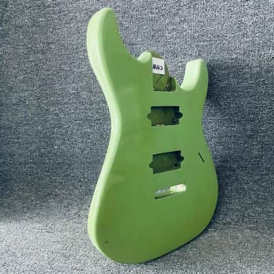Green HH Guitar Basswood DIY Project Body image 2