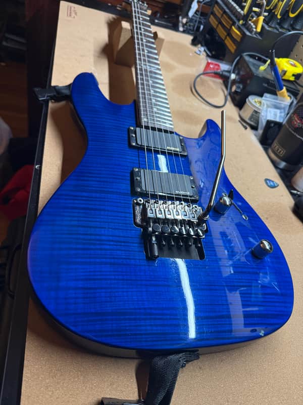 Dean C350F Trans Blue W/ Mods Ready for Shreddy ($800 MODS/WORK DONE) image 1