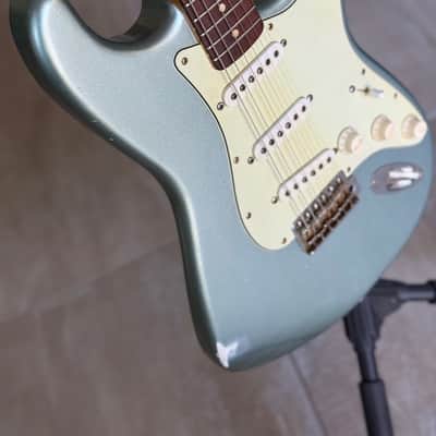 Mario Martin Model S Strat Guitar (Brazilian Rosewood Fretboard) 2023 - Firemist Silver Relic image 5