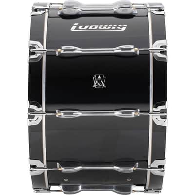 Ludwig Ultimate Marching Bass Drum - Black Regular 26 in. image 2