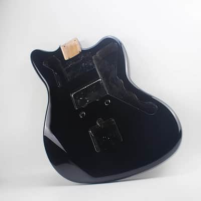 Alder Wood Black Jazzmaster Style Guitar Body image 1