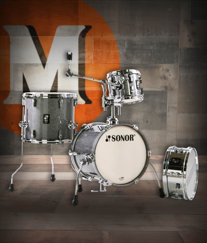 Sonor AQ2 Maple Martini 4 Piece Shell Pack - Titanium Quartz (AQ2-MARTINIWMCTQZ)