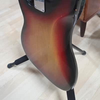 1973 Fender Precision Bass Sunburst Vintage American 70s P-Bass with custom Jazz Bass block inlay neck USA 4-String image 23