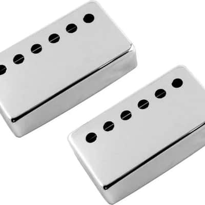 PC-0300 49.2 mm Humbucking Pickup Cover Set<br>Chrome with 2-3/32 bridge, Pack of 2 image 1