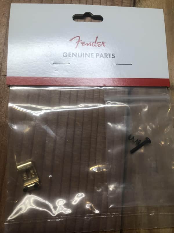 Fender American Vintage Strat Bridge Saddle Gold No Hardware (1 Saddle) image 1