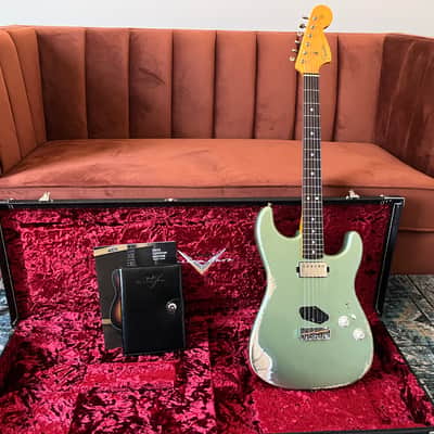 Custom Shop 1966 Strat SH Heavy Relic Sage Green image 1