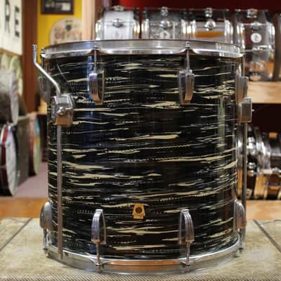 1969 Ludwig Hollywood in Black Oyster Pearl 14x22 8x12 9x13 16x16 image 10