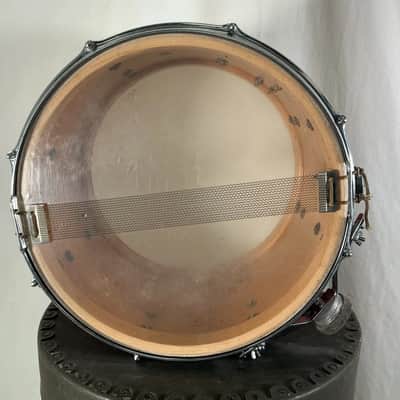 Vintage 14" Slingerland Marching Snare Drum in Red Sparkle image 13