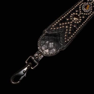 Carlino Tiger eye gig bag strap 2026 - Black image 6
