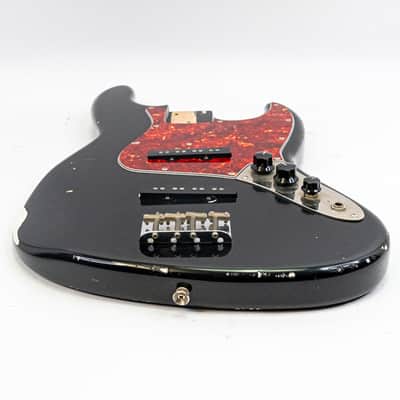 1964 Fender J Bass Pre-CBS Loaded Body with Pickups – Black Vintage Bass Guitar image 3