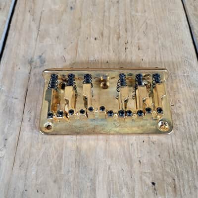 Unbranded Guitar Bridge 6 Saddles 1990s Top Loader Optek Fretlight Pro 200 - Gold image 1