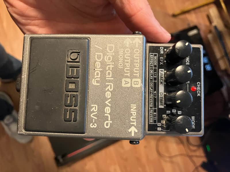 Boss RV-3 Digital Reverb/Delay (Pink or Dark Gray Label) 1994 - 2002 - Grey image 1