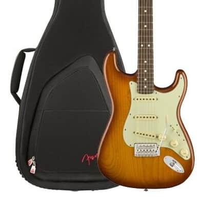 Fender American Performer Stratocaster Electric Guitar, Honey Burst Finish, Rosewood Fretboard image 1