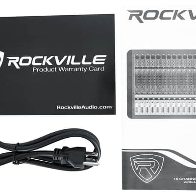 Rockville RPM1870 18 Ch. 6000w Powered Mixer w/USB/Effects/16 XDR2 Mic Pres+Bag image 4