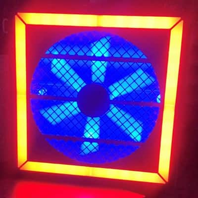 DJ Club Bar Dance Disco Lighting LED DMX RGB Fan Effect Lights Four Package image 3