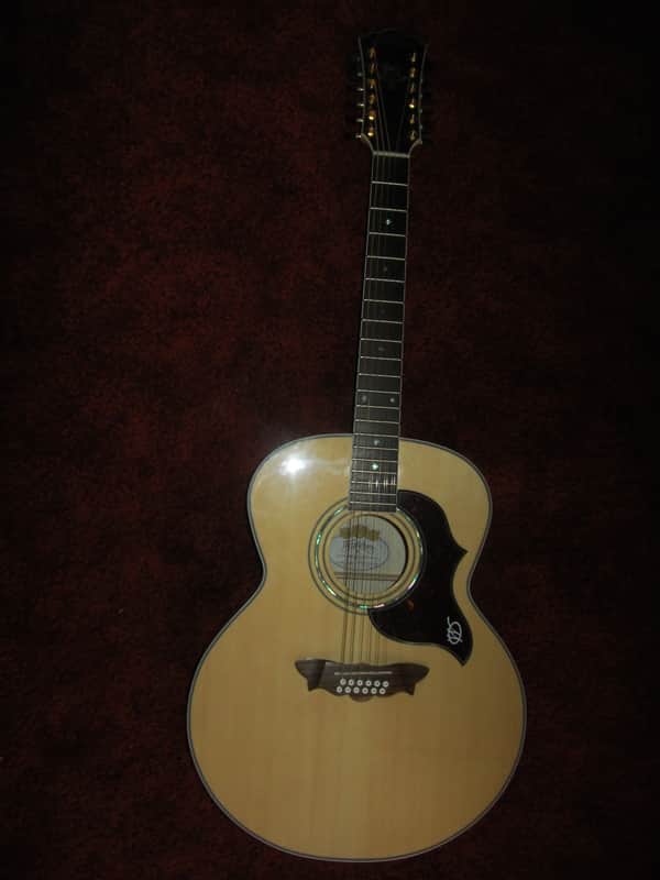 Washburn Cumberland J28S12DL 12 String Guitar Natural & Hard Case