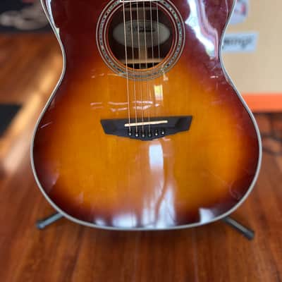 D'Angelico Premier Gramercy Grand Auditorium 2020 - Iced Tea Burst image 1