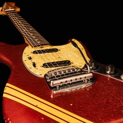 Fender Mustang Competition Candy Apple Red 1972 image 6