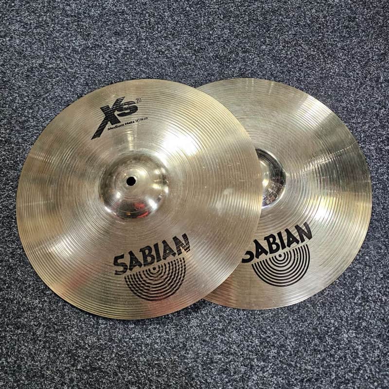 Hi-Hat Cymbals 14" Sabian XS20 Medium USED! RKSCT130526 image 1