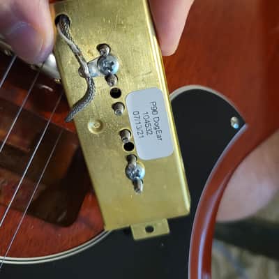 Lefty Gibson SG Junior 2021 left handed Jr - Vintage Cherry image 9