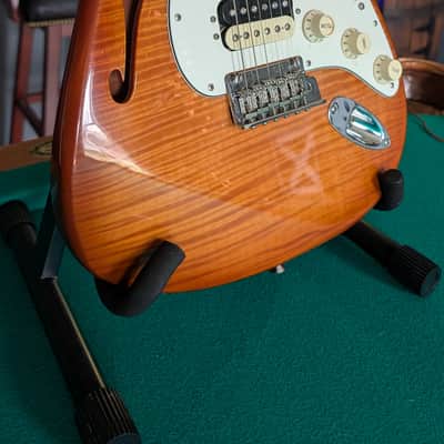 Fender Semi Hollow Stratocaster 2019 - AAA flame ice tea image 10
