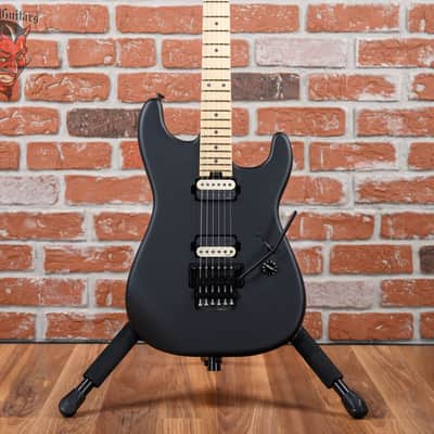 Charvel Jim Root Signature Pro-Mod San Dimas Style 1 HH FR E Satin Black 2022 w/ Softshell Case image 1