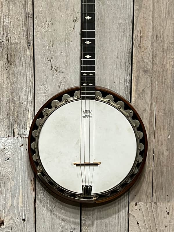 1920's Ludwig Columbia Tenor Banjo Natural, Great 4 String. OCBC ! image 1