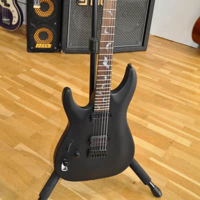SCHECTER Damien 6 LH SBK Satin Black / Left Handed / Damien-6 / WI21100610 imagen 2
