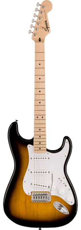Fender Squier Sonic Stratocaster Electric Guitar, 2-Color Sunburst, Maple Neck image 1
