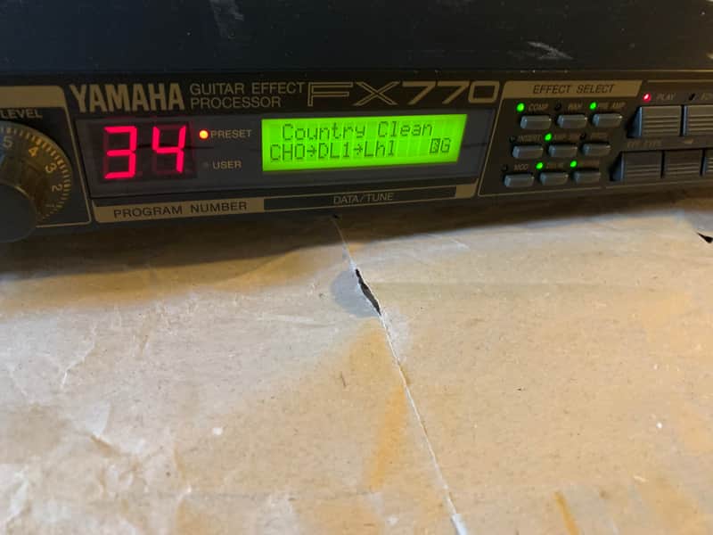 【美品】YAMAHA FX770 GUITAR EFFECT PROCESSOR YAMAHA FX770 Guitar Multi Effects Processor Japan Vintage Tested