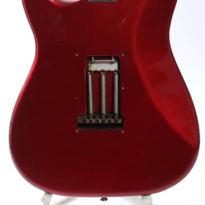 1983 Squier Stratocaster '62 Reissue candy apple red JV series image 6