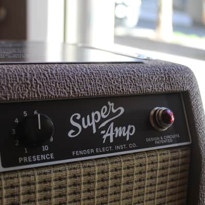 FENDER '62 Super Amp Reissue 2-Channel 40-Watt 2x10" Guitar Combo Brown / Wheat Bild 7
