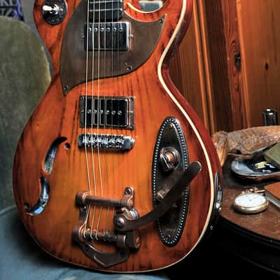 Postal Handmade DeltDelta Zephyr-Copper Reduced 2014 Sunburst - Aged Copper Hardware image 4