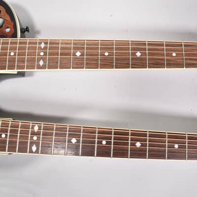 Ovation Celebrity CSD 225 Red Burst Double Neck 6 / 12 String Acoustic Electric Guitar w/OHSC image 16
