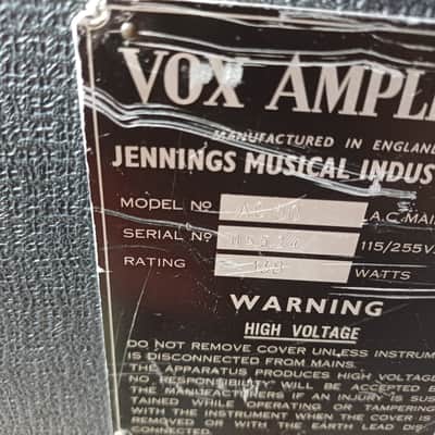 Vox AC-50/4 2-Channel 50-Watt Diode-Rectified Guitar Amp Head 1966 image 2