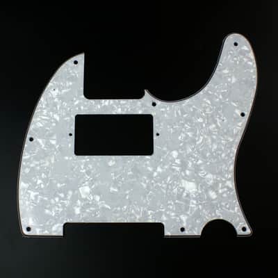 Custom guitar Pickguard For Tele Humbucker Cut-out style ,4ply White pearl