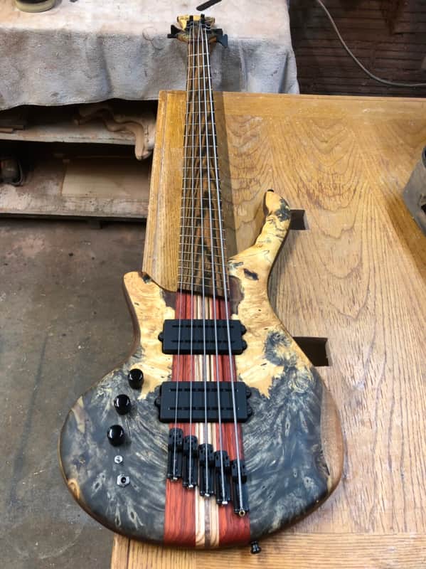 Beardly Customs Fanned Fret Left Handed 5 String Bass image 1