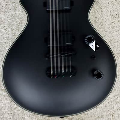 Dean Thoroughbred Select Satin Black Electric Guitar with Fluence Pickups image 2