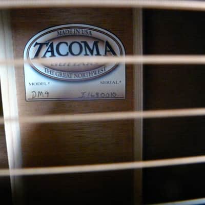 Tacoma DM9 Dreadnought Acoustic Guitar, Made in USA, Solid Wood image 15
